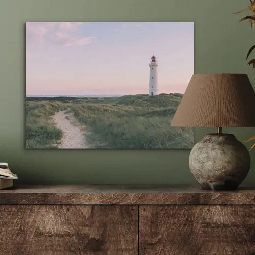 Vuurtoren - Duinlandschap - Zee PET vilt klein -sfeer2