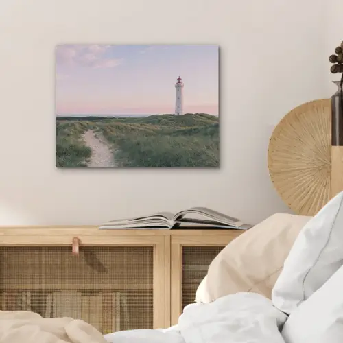 Vuurtoren - Duinlandschap - Zee PET vilt klein -sfeer3