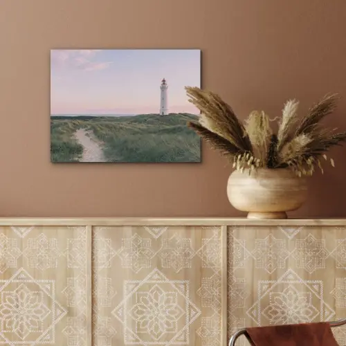 Vuurtoren - Duinlandschap - Zee PET vilt klein -sfeer4