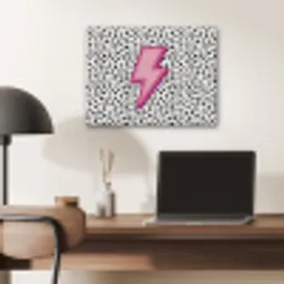 Bliksem - Roze - Stippen PET vilt klein -sfeer5