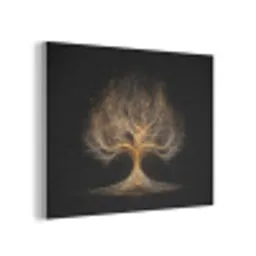 Lichtjes - Boom - Abstract - Zwart PET vilt klein -3d