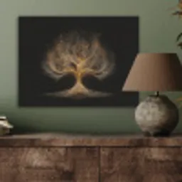 Lichtjes - Boom - Abstract - Zwart PET vilt klein -sfeer2