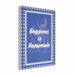Lijntekening - Vrouw - Quote - Blauw PET vilt klein -3d
