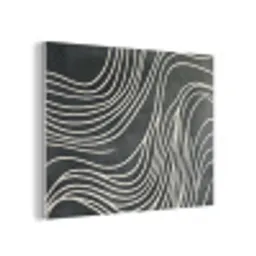 Lijnen - Patroon - Abstract - Wit PET vilt klein -3d