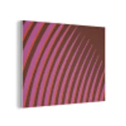 Lijnen - Rood - Beweging PET vilt klein -3d