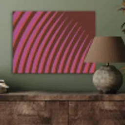 Lijnen - Rood - Beweging PET vilt klein -sfeer2