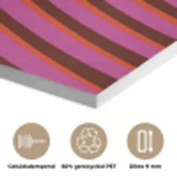 Lijnen - Rood - Beweging PET vilt klein -closeup_NL