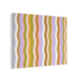 lijnen - Golven - Pastelkleuren - Patroon PET vilt klein -3d