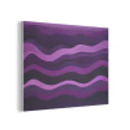 Lijnen - Golven - Paars - Abstract PET vilt klein -3d