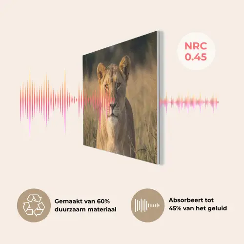 Leeuwin - Gras - Geel PET vilt klein -USP_NL