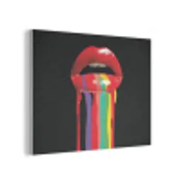 Lippen - Kleuren - Zwart PET vilt klein -3d