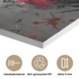 Lippen - Graffiti - Expressief PET vilt klein -closeup_NL