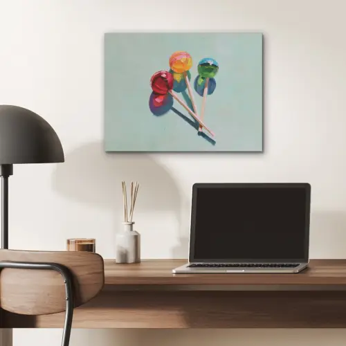 Lollys - Schaduw - Drie - Blauw PET vilt klein -sfeer5