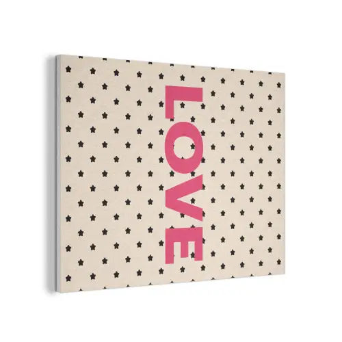 Love - Stippen - Roze PET vilt klein -3d