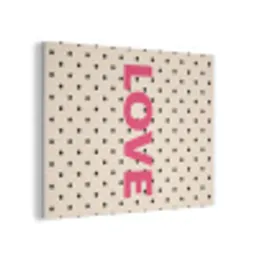 Love - Stippen - Roze PET vilt klein -3d