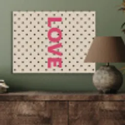 Love - Stippen - Roze PET vilt klein -sfeer2