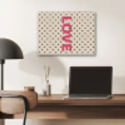 Love - Stippen - Roze PET vilt klein -sfeer5