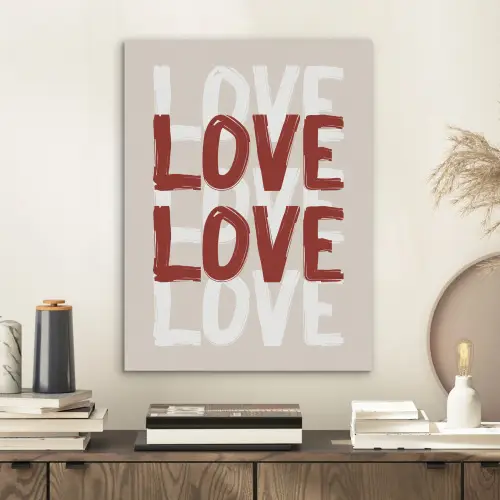 Love - Rood - Tekst PET vilt klein -sfeer1