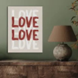 Love - Rood - Tekst PET vilt klein -sfeer2