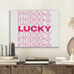 Lucky - Roze - Patroon PET vilt klein -sfeer1
