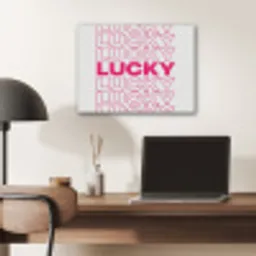 Lucky - Roze - Patroon PET vilt klein -sfeer5