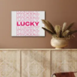 Lucky - Roze - Patroon PET vilt klein -sfeer4