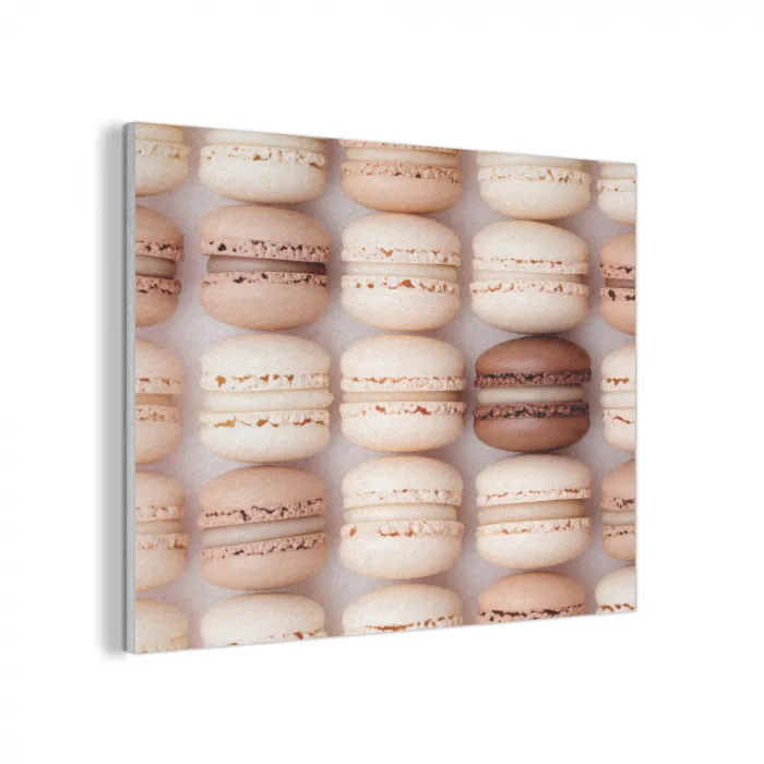 Macarons - Beige - Bruin PET vilt klein -3d