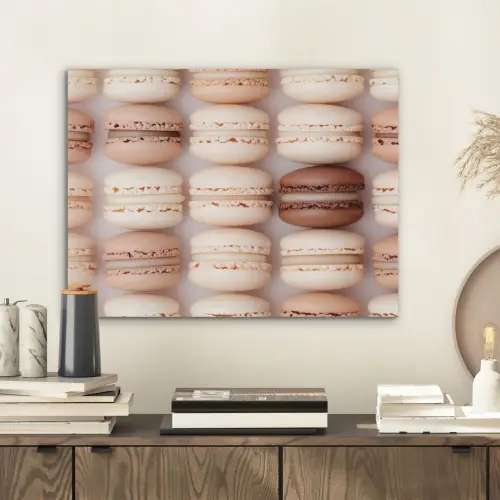 Macarons - Beige - Bruin PET vilt klein -sfeer1