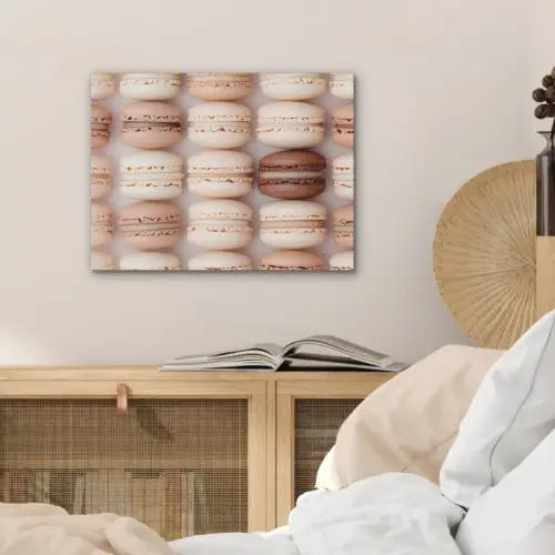 Macarons - Beige - Bruin PET vilt klein -sfeer3