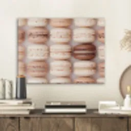 Macarons - Beige - Bruin PET vilt klein -sfeer1
