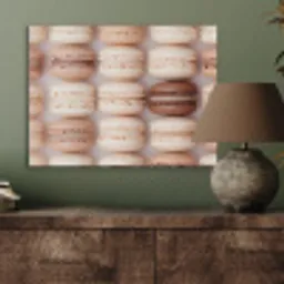 Macarons - Beige - Bruin PET vilt klein -sfeer2