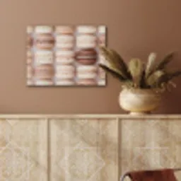 Macarons - Beige - Bruin PET vilt klein -sfeer4