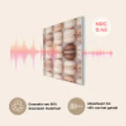 Macarons - Beige - Bruin PET vilt klein -USP_NL