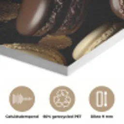 Macarons - Rood - Hart PET vilt klein -closeup_NL