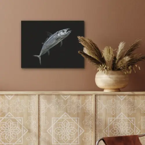 Makreel - Vis - Zwart PET vilt klein -sfeer4