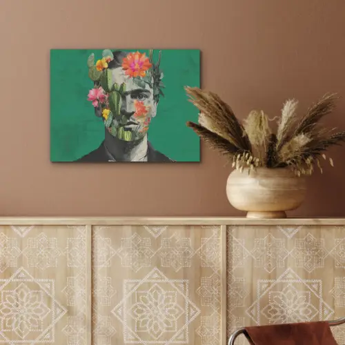 Man - Planten - Groen PET vilt klein -sfeer4