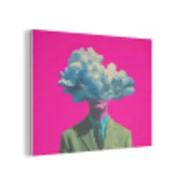 Man - Pak - Wolk - Roze PET vilt klein -3d