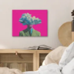 Man - Pak - Wolk - Roze PET vilt klein -sfeer3