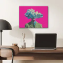Man - Pak - Wolk - Roze PET vilt klein -sfeer5