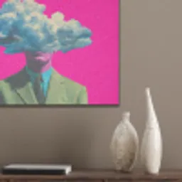 Man - Pak - Wolk - Roze PET vilt klein -sfeer6_closeup