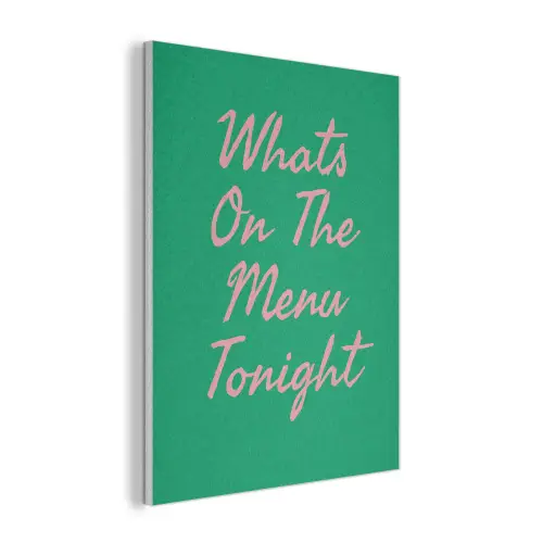 Menu - Quote - Roze PET vilt klein -3d