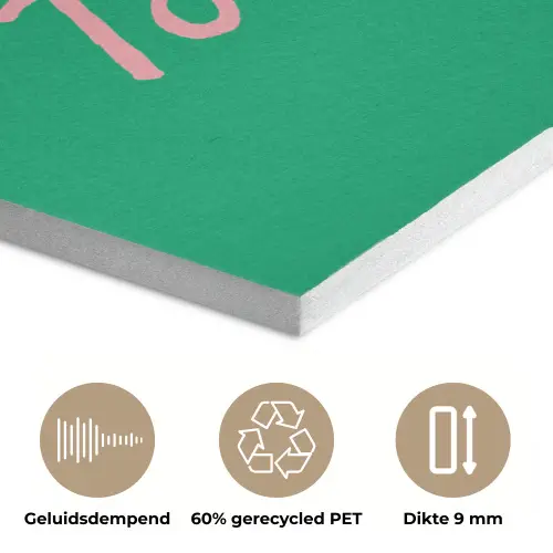 Menu - Quote - Roze PET vilt klein -closeup_NL