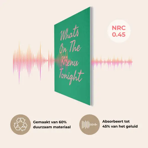 Menu - Quote - Roze PET vilt klein -USP_NL