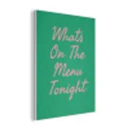 Menu - Quote - Roze PET vilt klein -3d