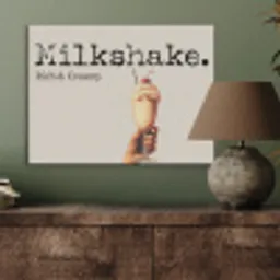 Milkshake - Kers - Rietje PET vilt klein -sfeer2