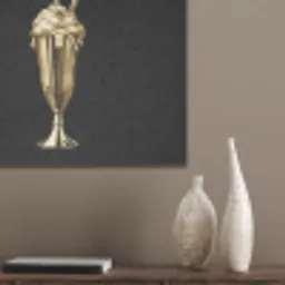 Milkshake - Goud - Drinken - Zwart PET vilt klein -sfeer6_closeup