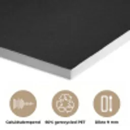 Milkshake - Goud - Drinken - Zwart PET vilt klein -closeup_NL
