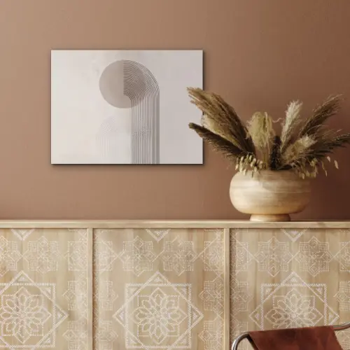 Minimalistisch - Cirkel - Lichtgrijs PET vilt klein -sfeer4