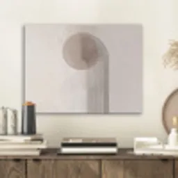 Minimalistisch - Cirkel - Lichtgrijs PET vilt klein -sfeer1