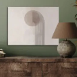Minimalistisch - Cirkel - Lichtgrijs PET vilt klein -sfeer2